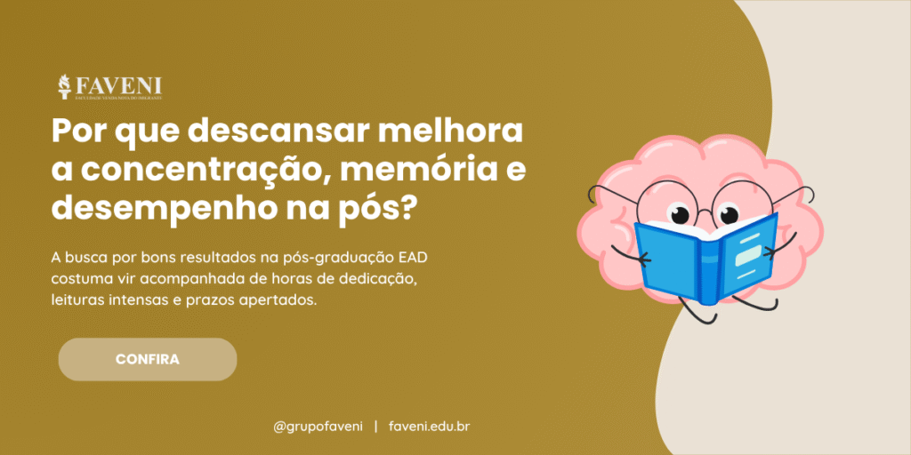 Por que descansar melhora a concentração, memória e desempenho na pós