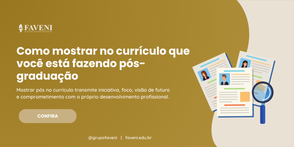 Como mostrar no currículo que você está fazendo pós-graduação
