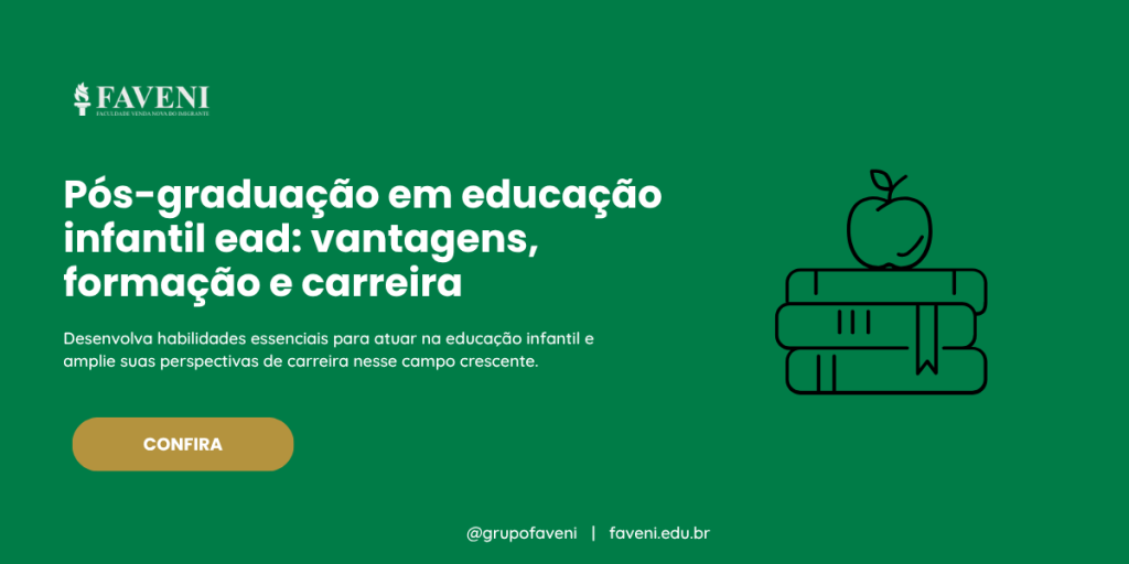Pós-graduação em educação infantil ead: vantagens, formação e carreira