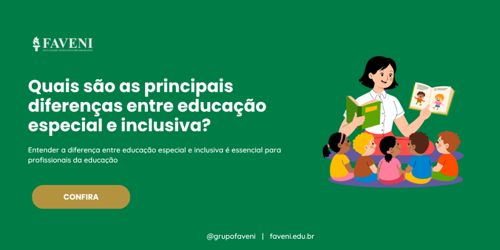Quais são as principais diferenças entre educação especial e inclusiva