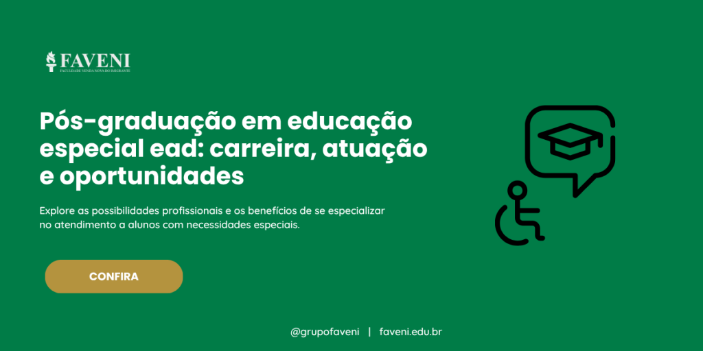 Pós-graduação em educação especial ead: carreira, atuação e oportunidades
