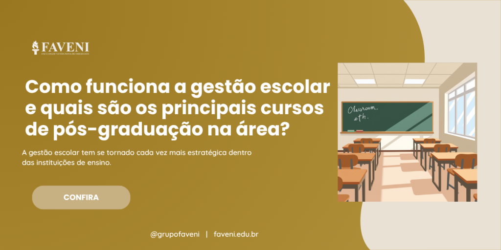 Como funciona a gestão escolar e quais são os principais cursos de pós-graduação na área