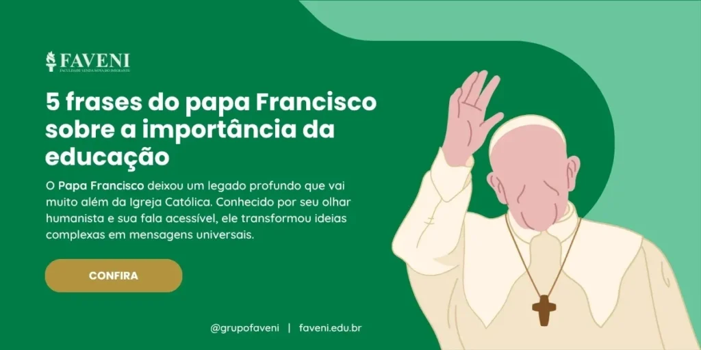 5 frases do papa Francisco sobre a importância da educação