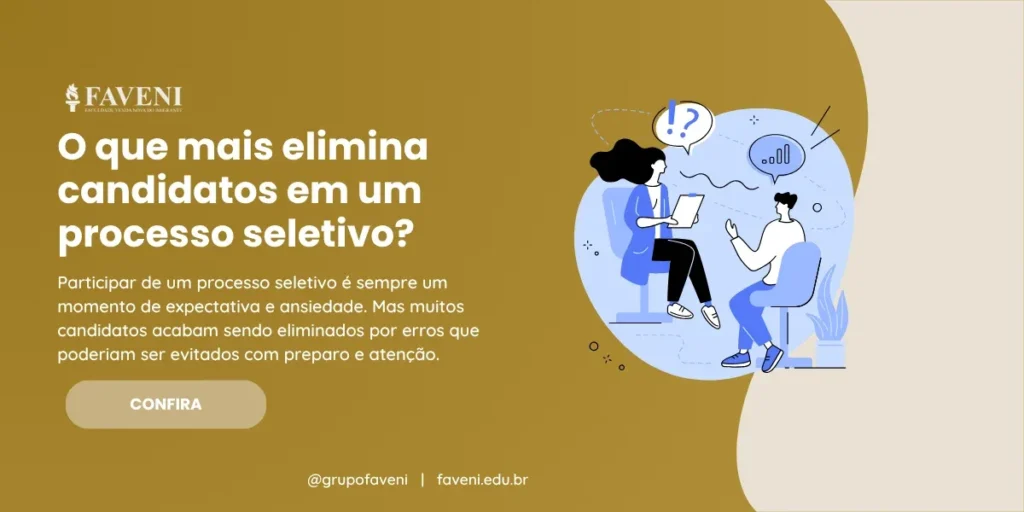 O que mais elimina candidatos em um processo seletivo