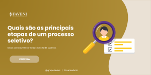 Quais são as principais etapas de um processo seletivo