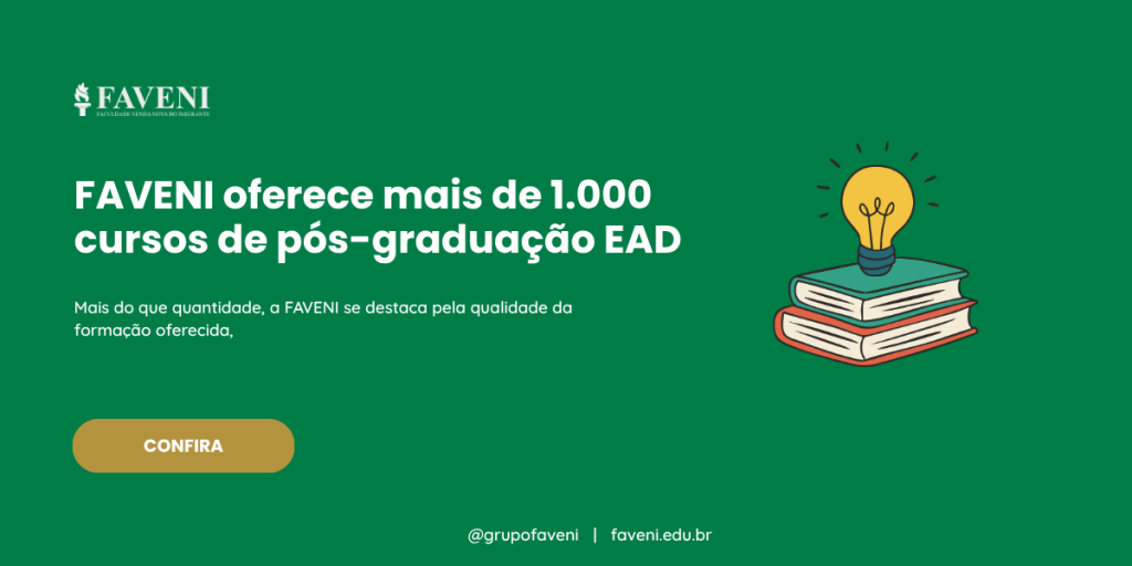 FAVENI oferece mais de 1.000 cursos de pós-graduação EAD