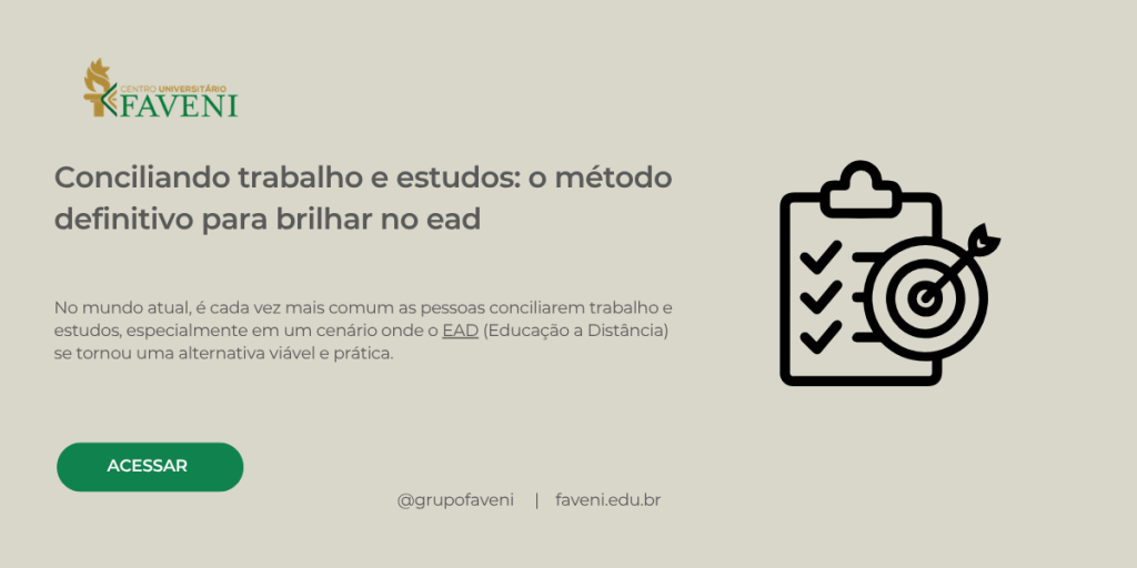 Conciliando trabalho e estudos o método definitivo para brilhar no ead