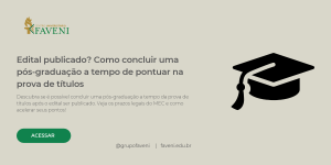 Como concluir uma pós-graduação a tempo de pontuar na prova de títulos