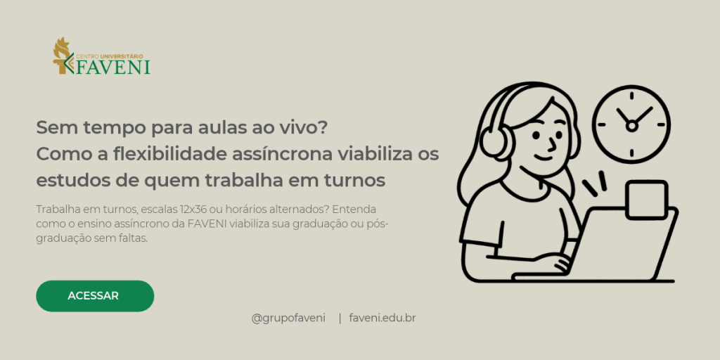 Sem tempo para aulas ao vivo? Como a flexibilidade assíncrona viabiliza os estudos de quem trabalha em turnos